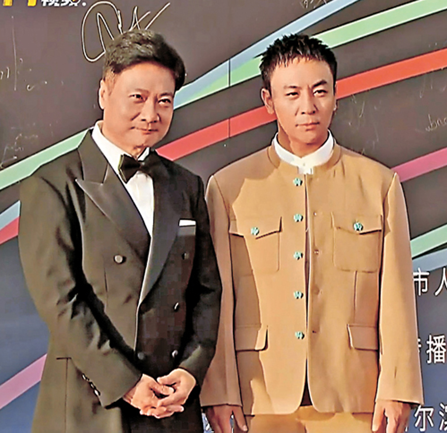 ●釋小龍(右)和錢嘉樂對哈爾濱的美食印象難忘。