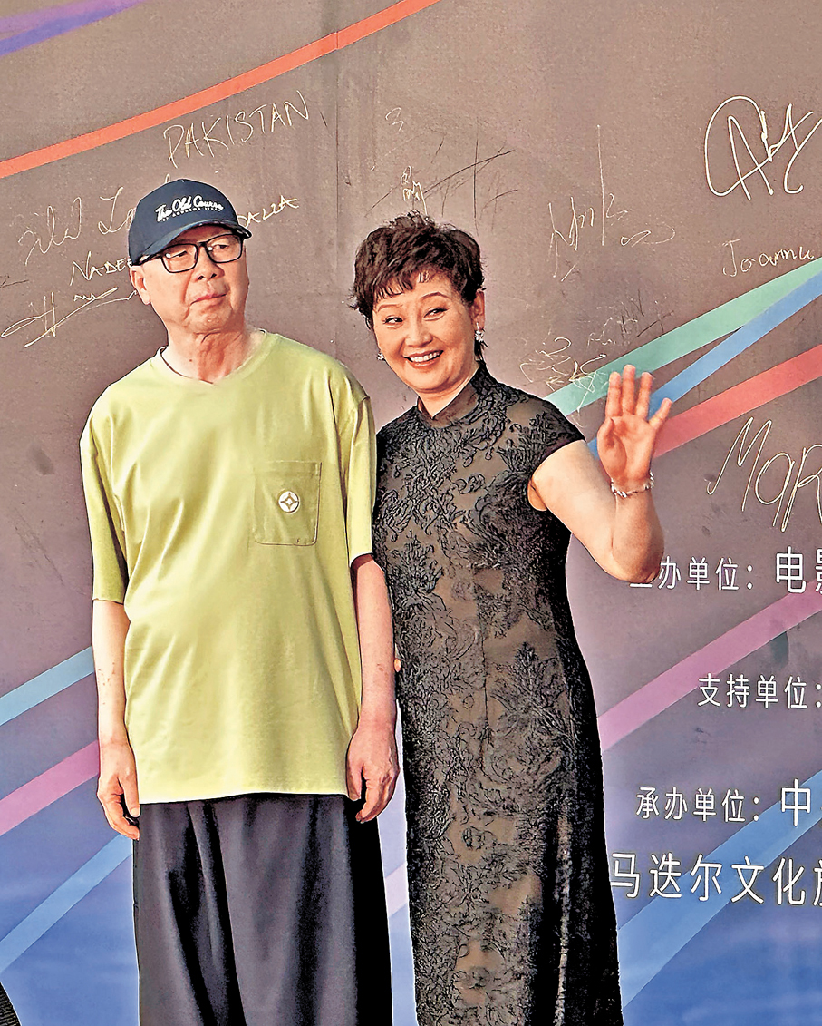●馮小剛和徐帆夫婦到場。 香港文匯報記者王欣欣  攝