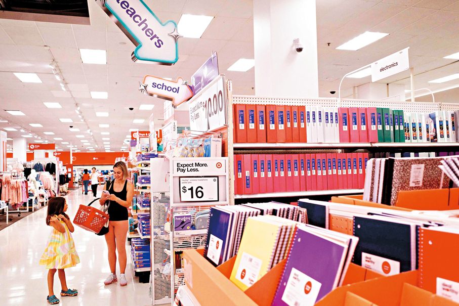 ●受關稅影響較大的服裝、家居用品等核心商品價格環比漲幅輕微，表明市場對「關稅推升通脹」的憂慮已經緩和。 法新社