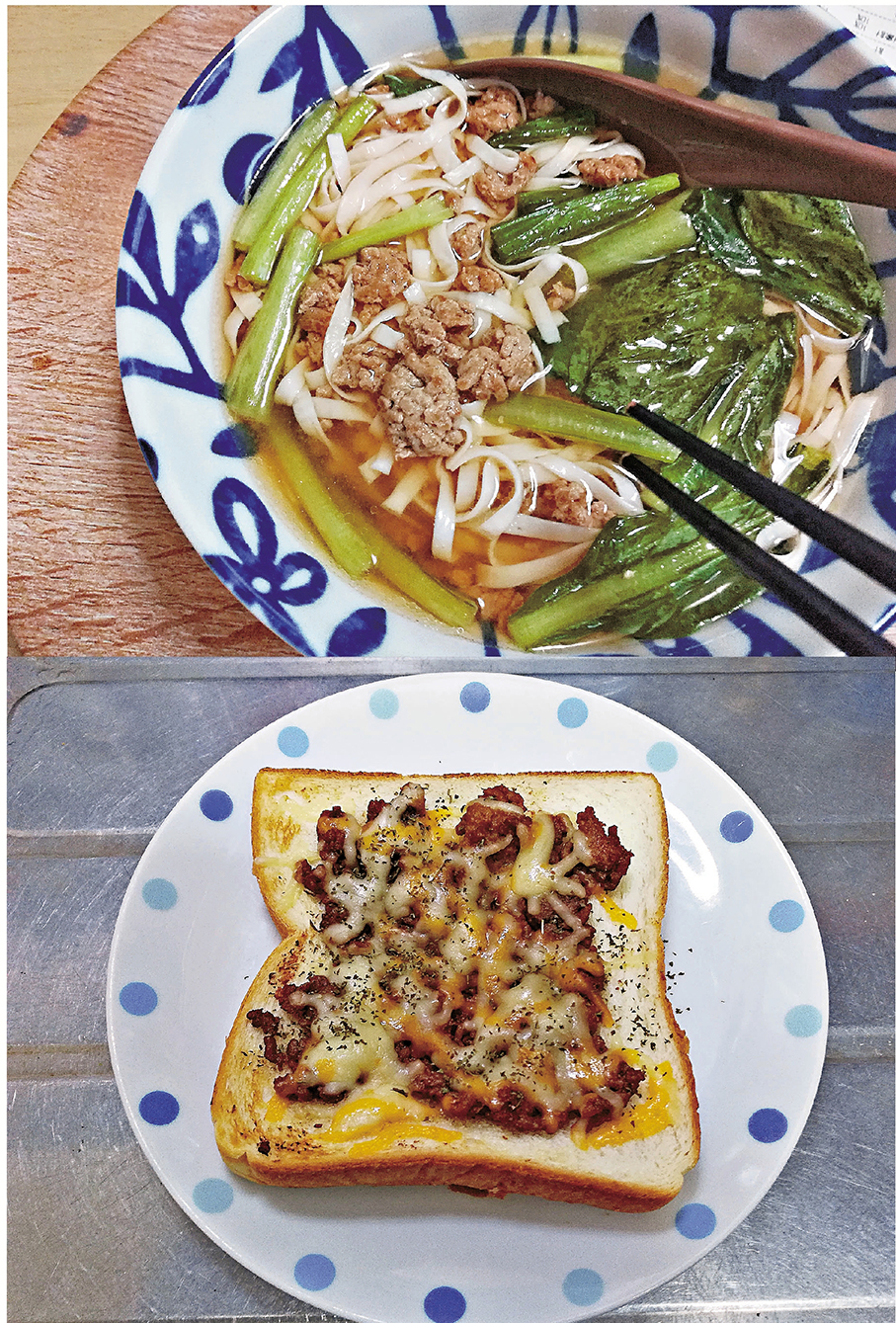 ●肉味噌可搭配煮麵及烘多士。