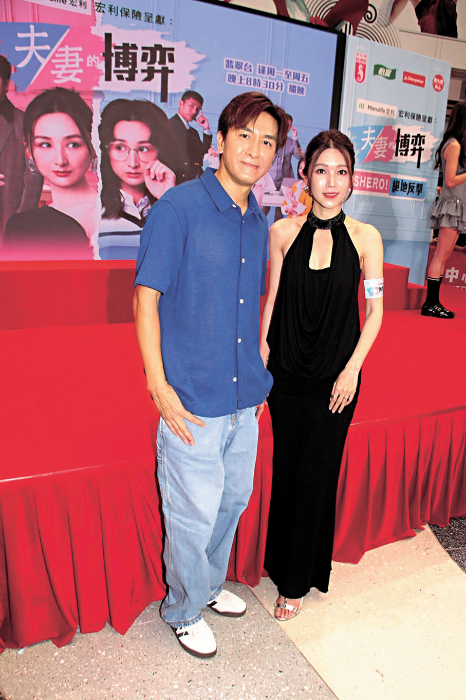 ●傅嘉莉（右）讚馬國明婚後狀態好，所以不需開「美顏」。  香港文匯報記者達里  攝