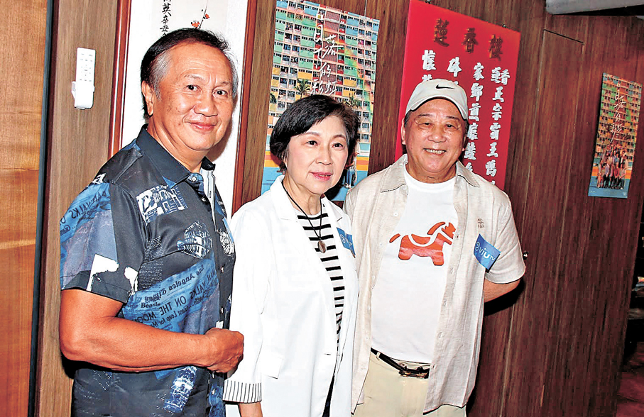 ●（左起）郭鋒、吳浣儀和夏雨3位老戲骨難得合作。  香港文匯報記者達里  攝