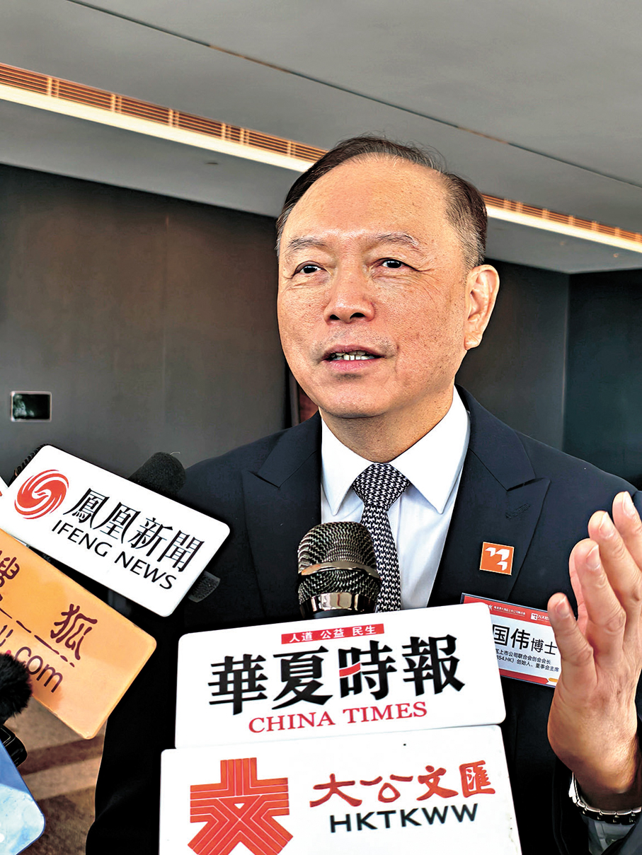 ●許國偉表示，香港專業服務優勢助力科創企業走向全球。