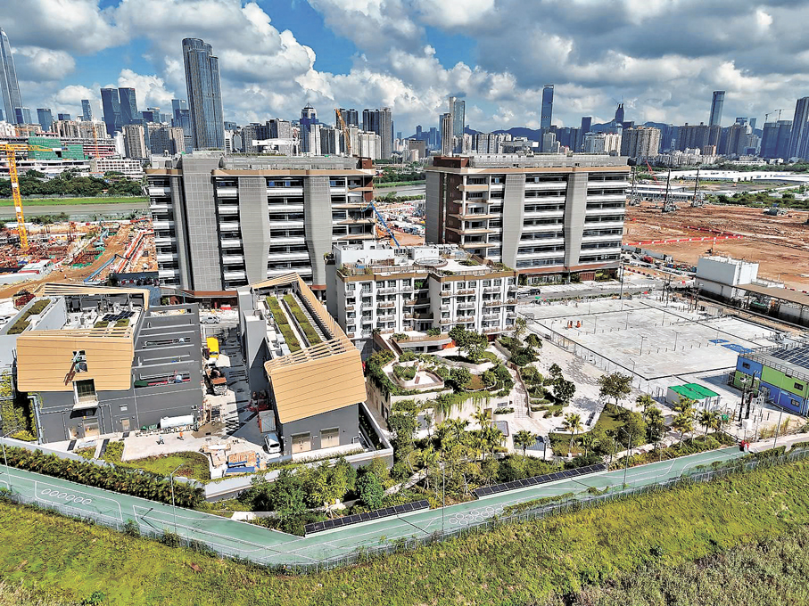 ●港深創科園濕實驗室大樓及人才公寓。資料圖片