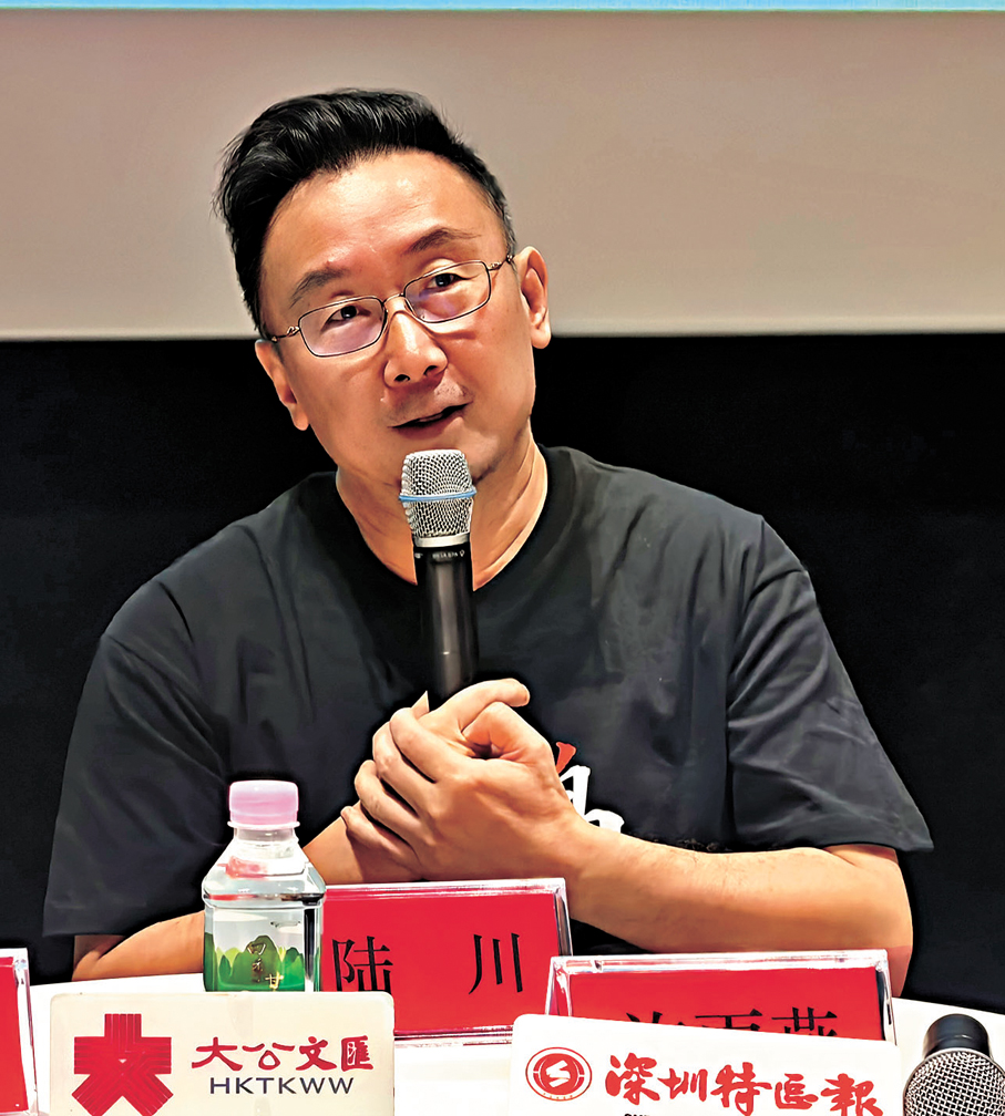 ●《朱䴉》監製陸川分享影片幕後故事。 記者郭若溪 攝