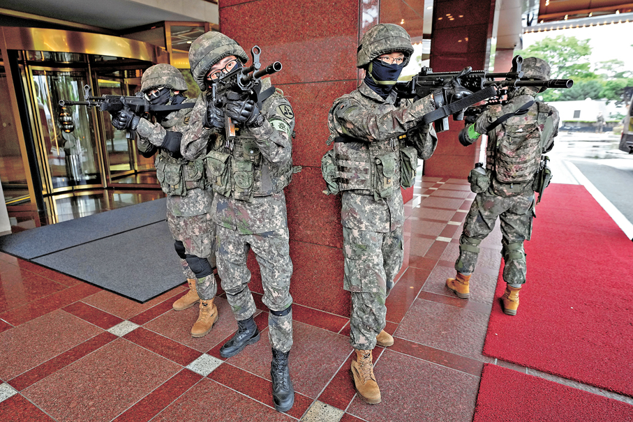 ●美韓軍演首次因美方要求而在途中叫停。 美聯社