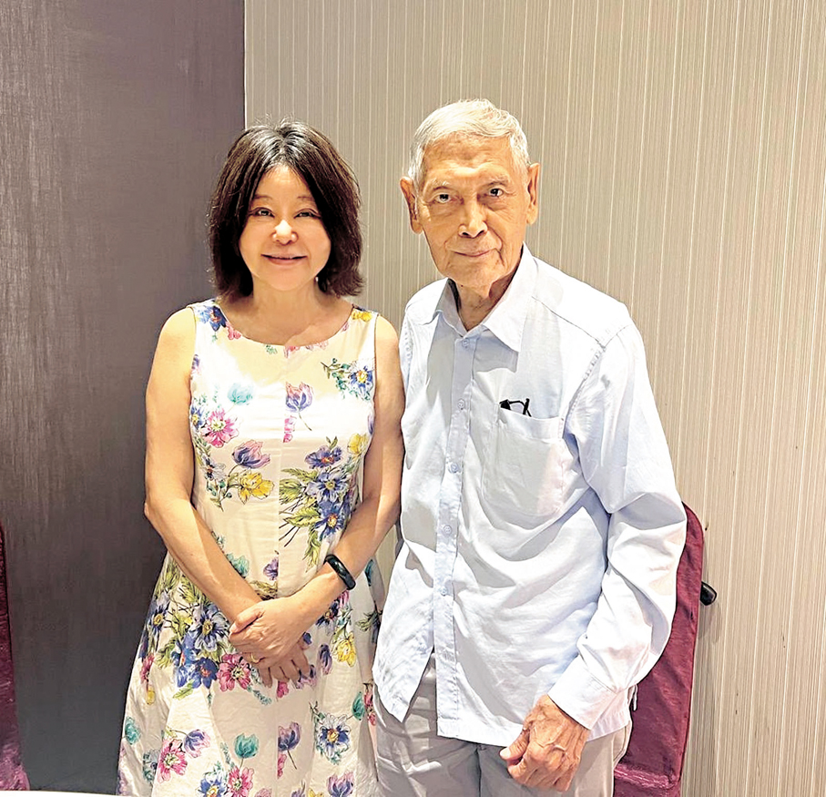 ●胡金銓導演御用大俠石雋今年92高壽。   作者供圖