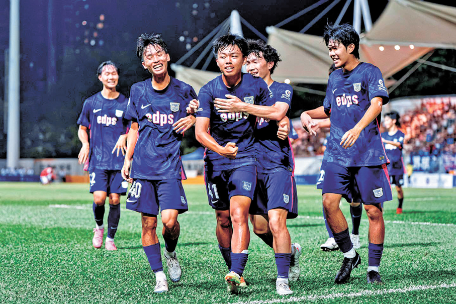 ●傑志18歲右閘林柏燃（中）料新一季獲重用。 傑志Fb圖片