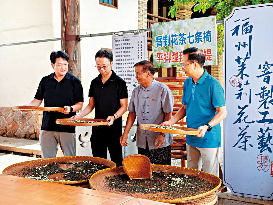 ●立法會議員陳紹雄、洪錦鉉、陳博智赴閩考察茶產業。 議員供圖