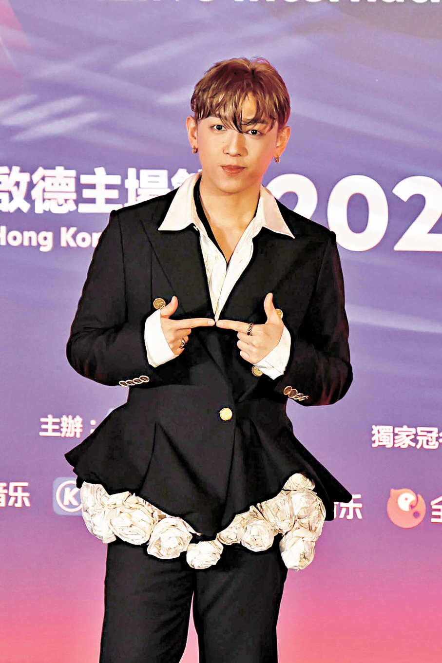 ●MC張天賦是昨晚唯一的香港演出代表。香港文匯報記者孫嘉蔚  攝