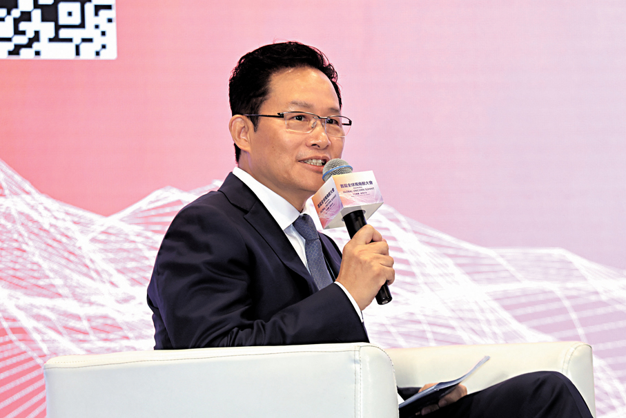 ●戈峻指出，現階段企業更需要市場層面與產業生態層面的全方位賦能。   香港文匯報記者北山彥 攝