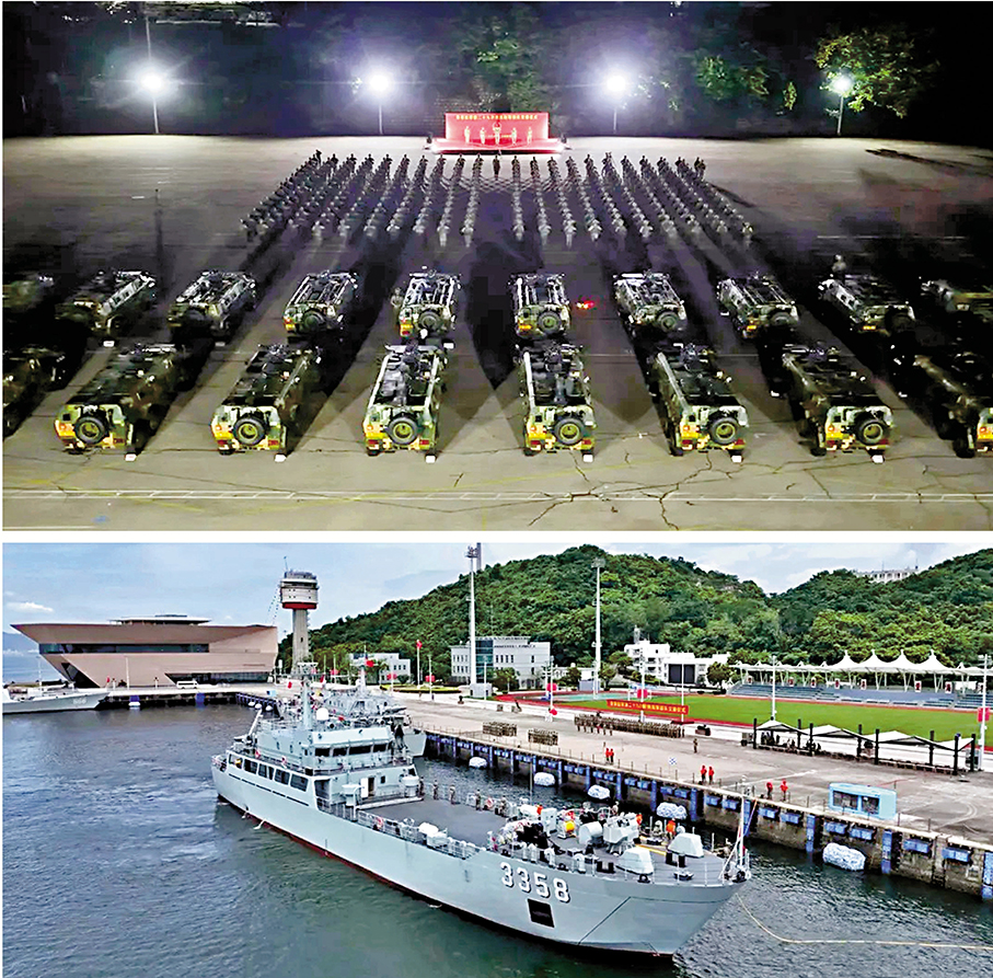 ●中國人民解放軍駐香港部隊於8月24日至25日，組織了第二十九次建制單位輪換。 「香江礪劍」圖片