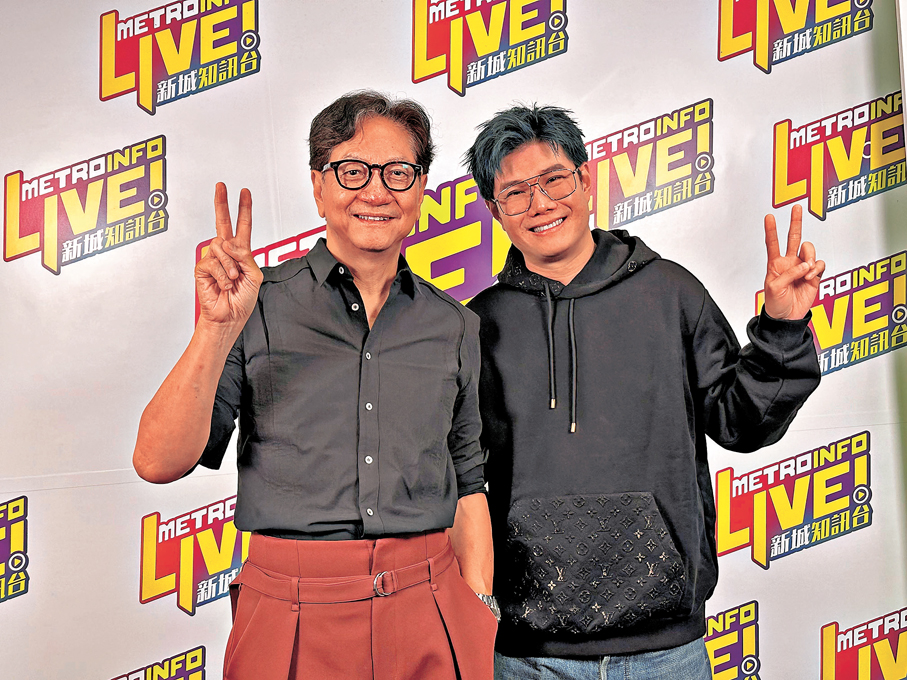 ●陳友任張與辰新城節目嘉賓。  香港文匯報記者子棠 攝