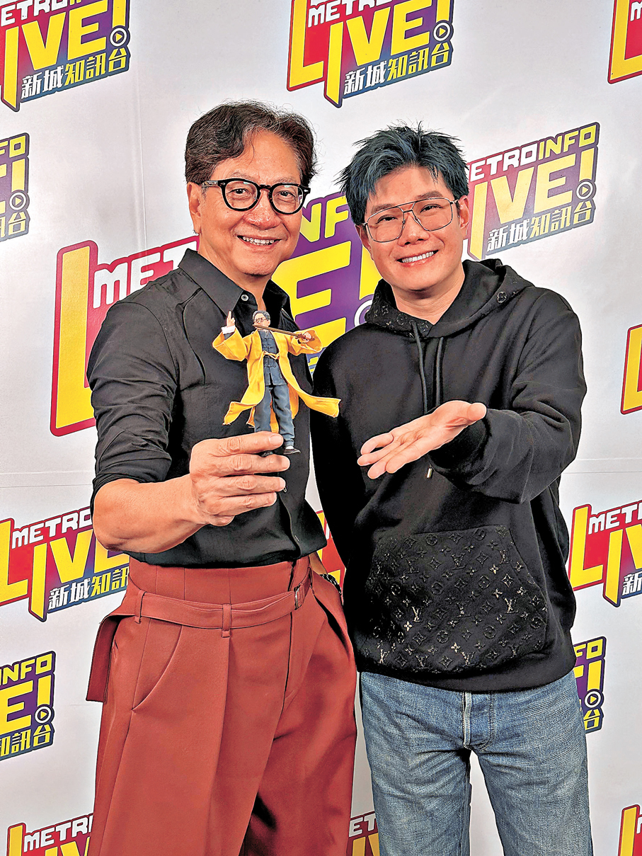 ●陳友讚張與辰擁有童真與真誠的性格。  香港文匯報記者子棠 攝