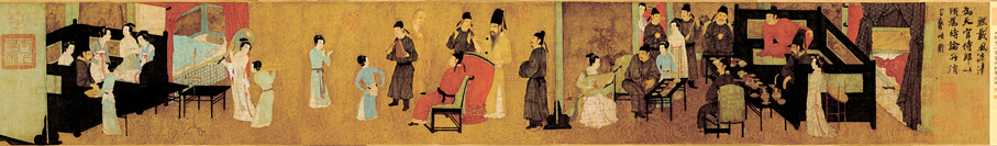 ●《韓熙載夜宴圖》卷（宋摹本）畫心
