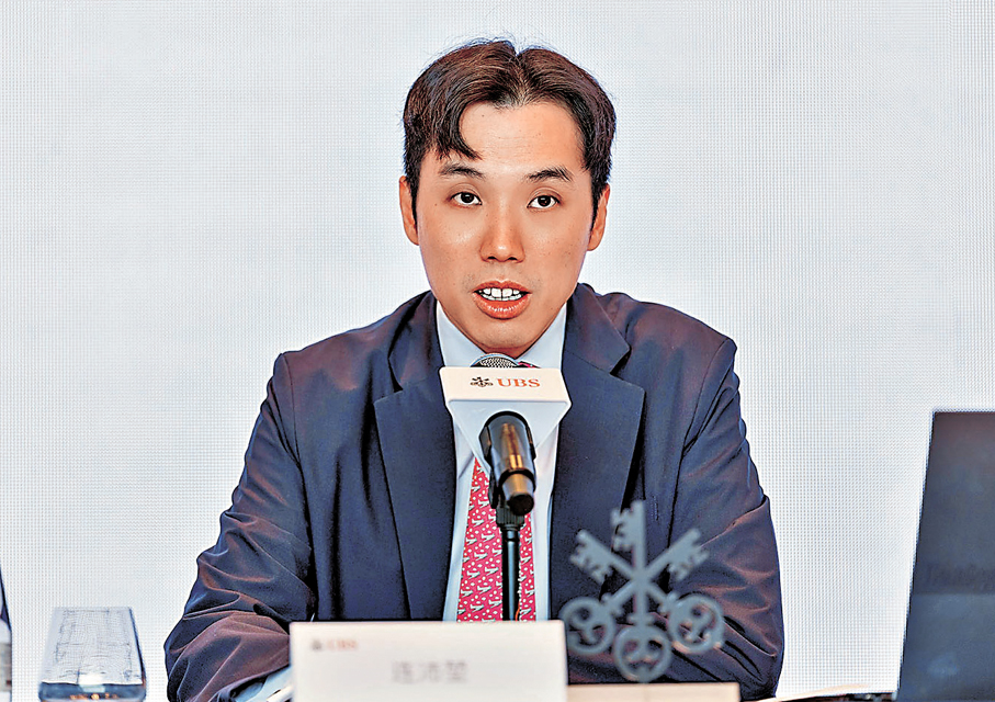 ●連沛坤指出，中國AI產業鏈的中長期投資價值值得關注。 香港文匯報記者毛麗娟  攝