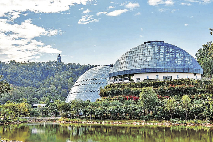 ●惠州植物園設現代化智能溫室群。