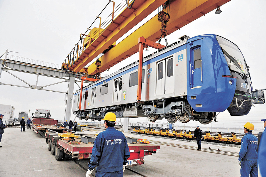 ●中車長客早前為巴西里約熱內盧製造的EMU電動車組。