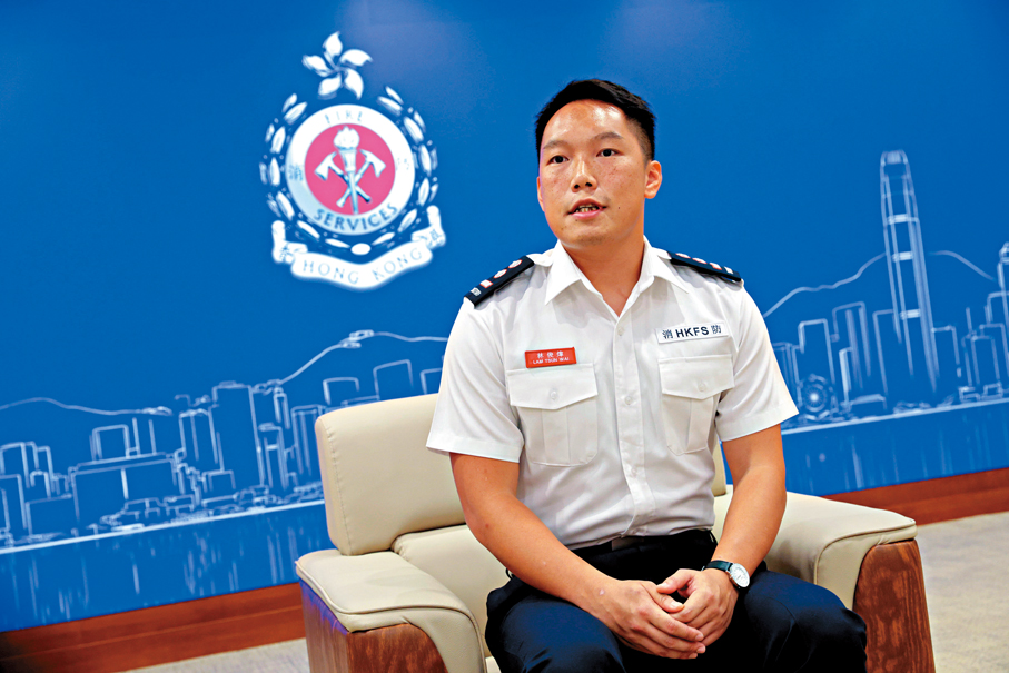 ●林俊煒表示，處方會跟進替代措施是否已按要求提供並維持有效運作，直至有關消防永久裝置回復有效操作狀態為止。 香港文匯報記者北山彥  攝