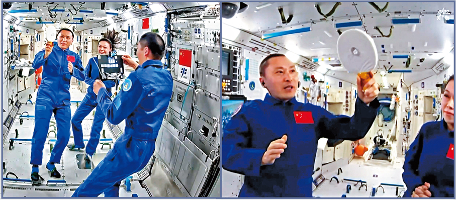 ●水球乒乓比賽。   視頻截圖