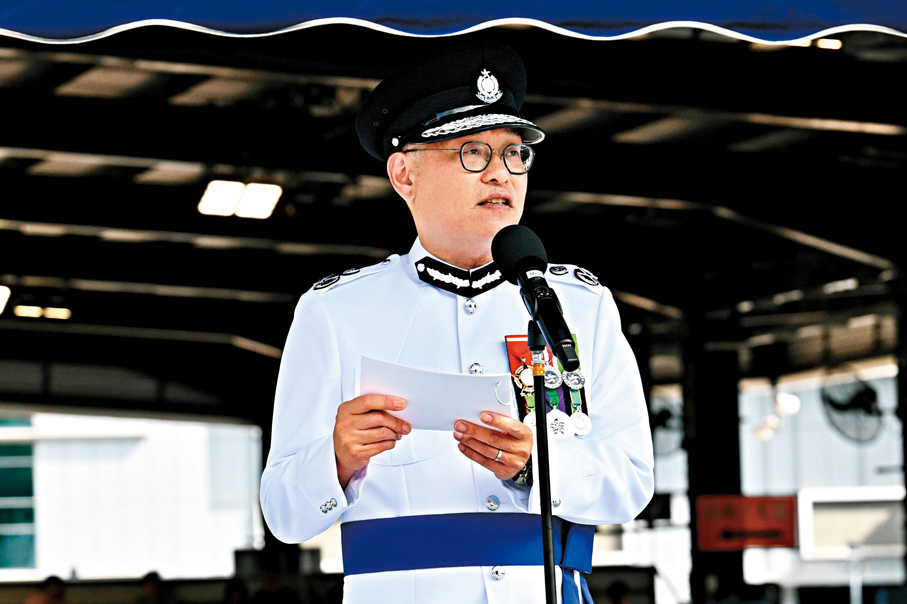 ●警務處副處長簡啟恩。政府新聞處