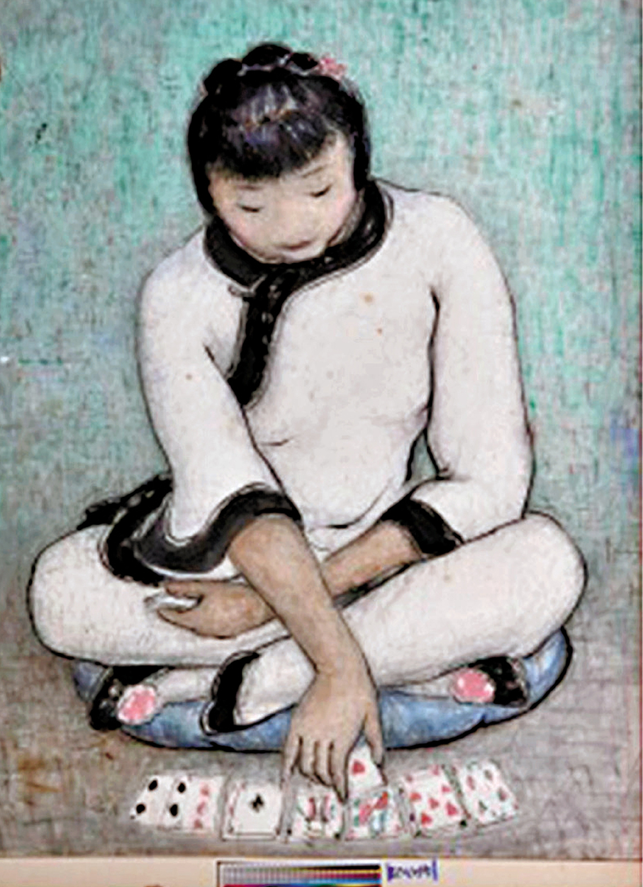 ●展覽展出的 「無鼻」肖像。