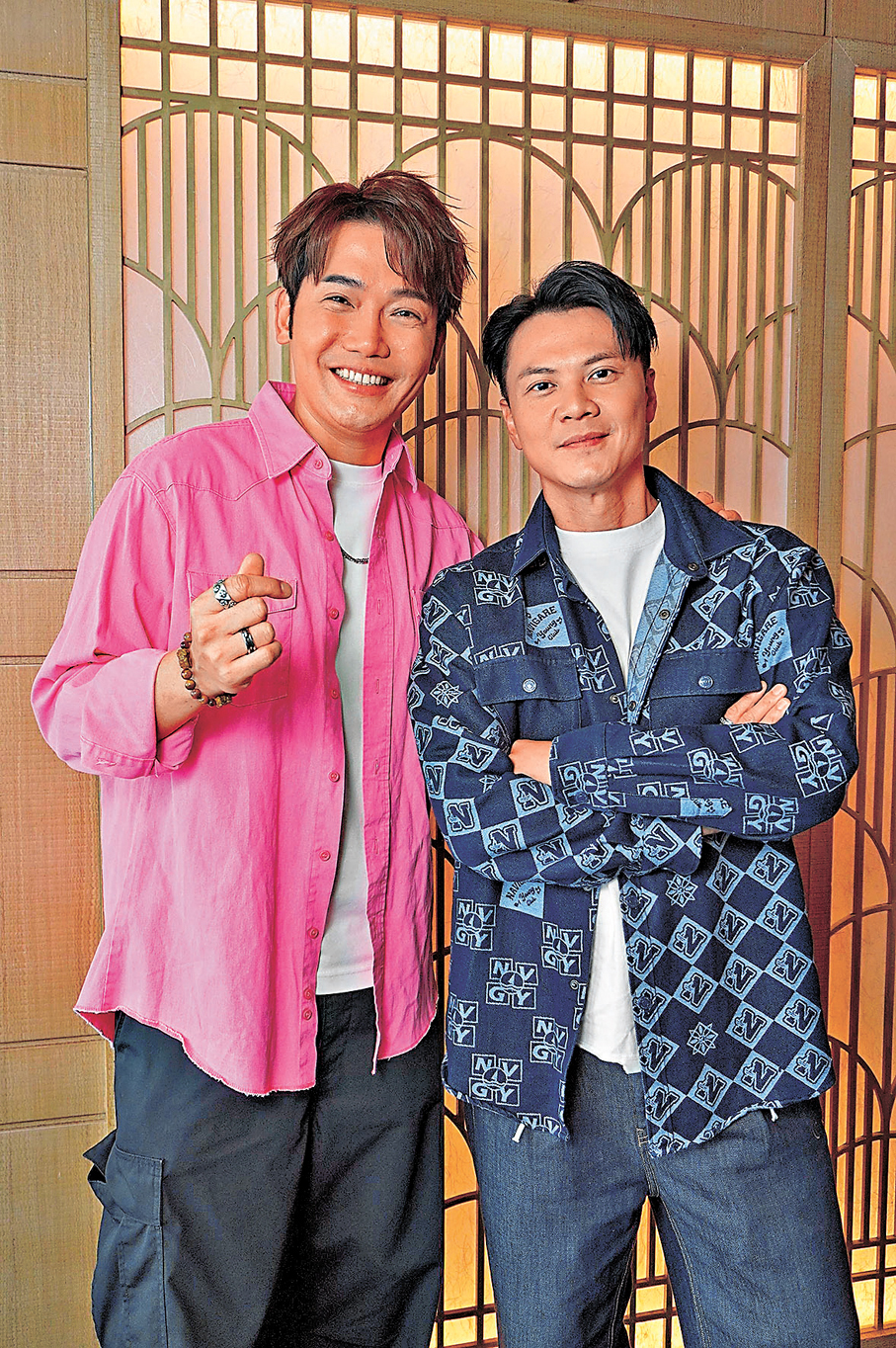 ●黃建東（左）和莫家淦自認「豬隊友」。香港文匯報記者林子棠  攝
