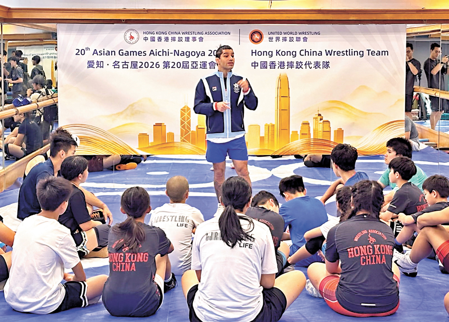 ●Niazi表示香港擁有很多具潛力的摔跤人才。