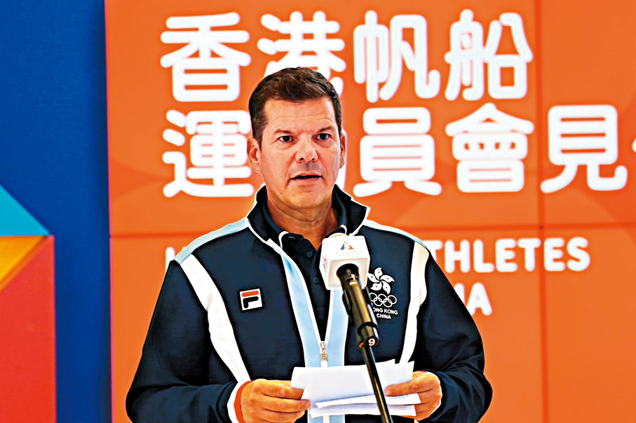 ●總教練Harris Tsolis 保證帆船隊會為大家帶來精彩時刻，並讓香港人感到驕傲。