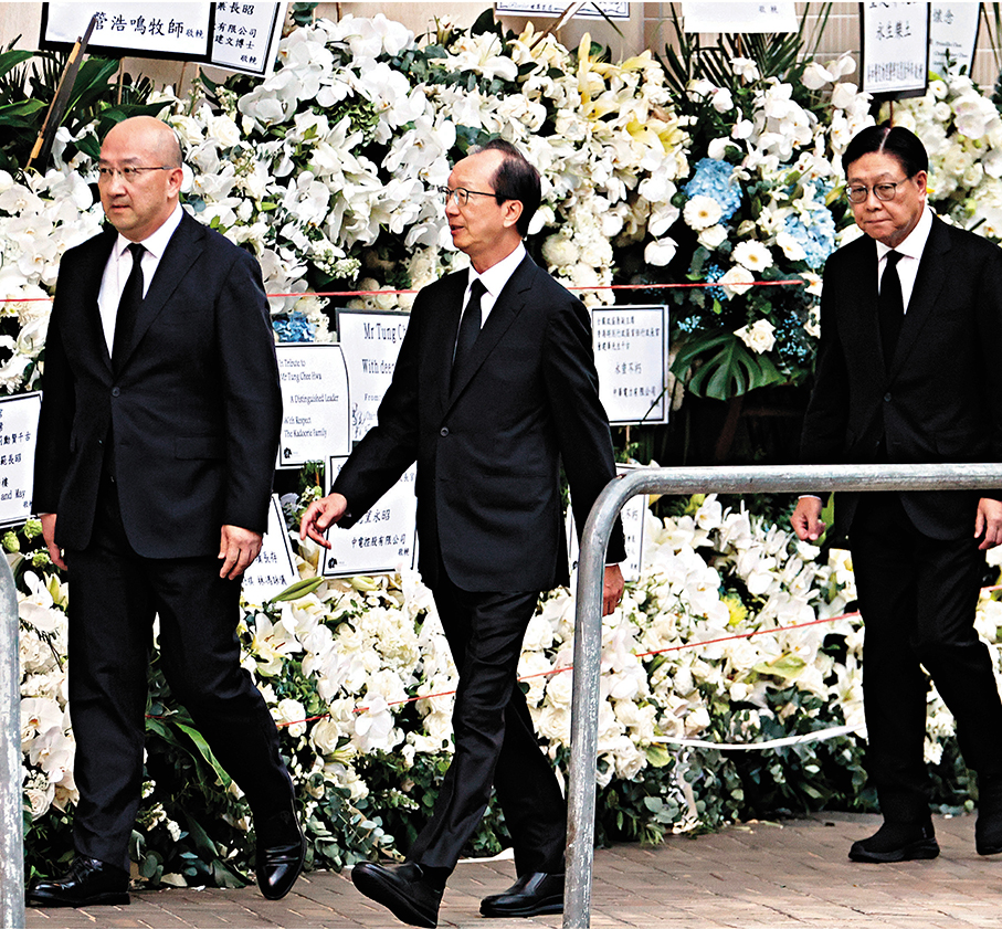 ●譚志源、梁錦松、馬時亨。香港文匯報記者黃艾力  攝