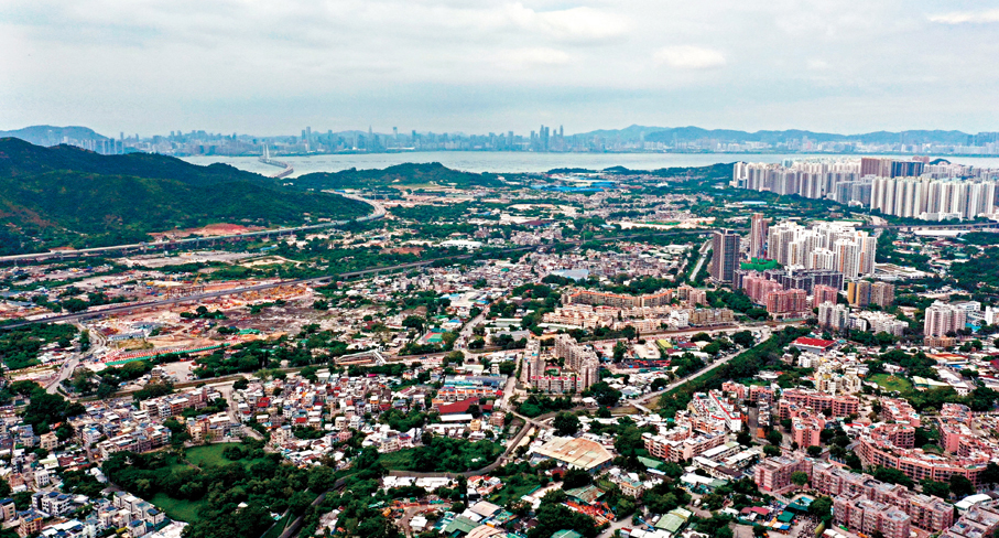 ●洪水橋大學城校園用地已率先招標。圖為洪水橋一帶。 香港文匯報記者曾興偉  攝