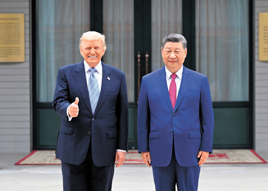●2026年5月15日上午，國家主席習近平在中南海同美國總統特朗普舉行小範圍會晤。 資料圖片