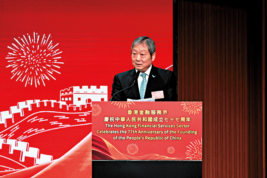 ●香港證監會主席黃天祐  香港文匯報記者黃艾力  攝