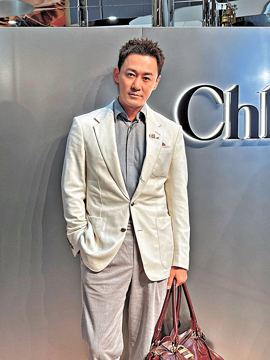 ●林峯亮相時尚品牌活動。 香港文匯報記者林子棠 攝