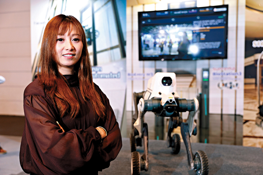 ●Tobot Solution行政總裁王嘉敏。香港文匯報記者萬霜靈  攝