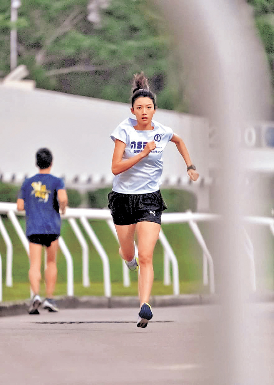 蔡思貝向來喜歡運動。