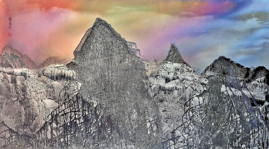 ●唐家偉作品《群山》