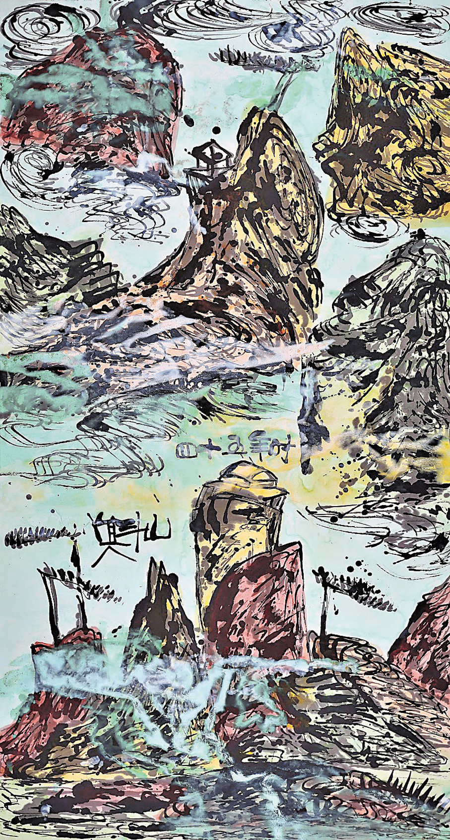 ●唐家偉作品《靈山5》