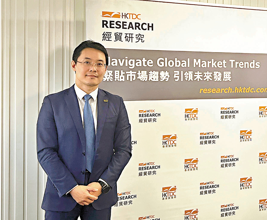 ●貿發局研究總監龐溟指，中美磋商結果有助促進全球經貿、香港與全球各地的營商信心，利好貿易發展。 香港文匯報記者周曉菁  攝