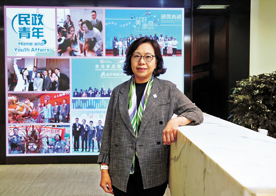 ●麥美娟日前接受香港文匯報專訪。香港文匯報記者曾興偉  攝