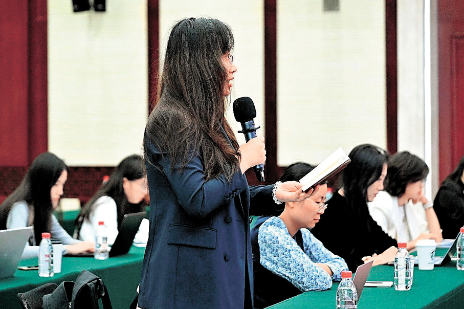 ●香港文匯報記者提問。 中國貿促會供圖