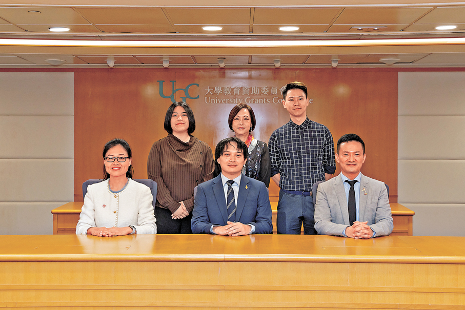 ●3組傑出教學獎得主昨日分享其特色教學項目。教資會圖片