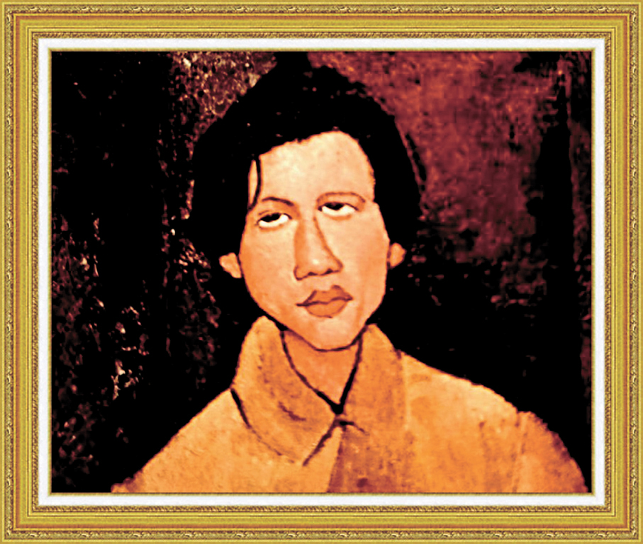 ●莫迪里安尼畫的蘇丁。作者供圖