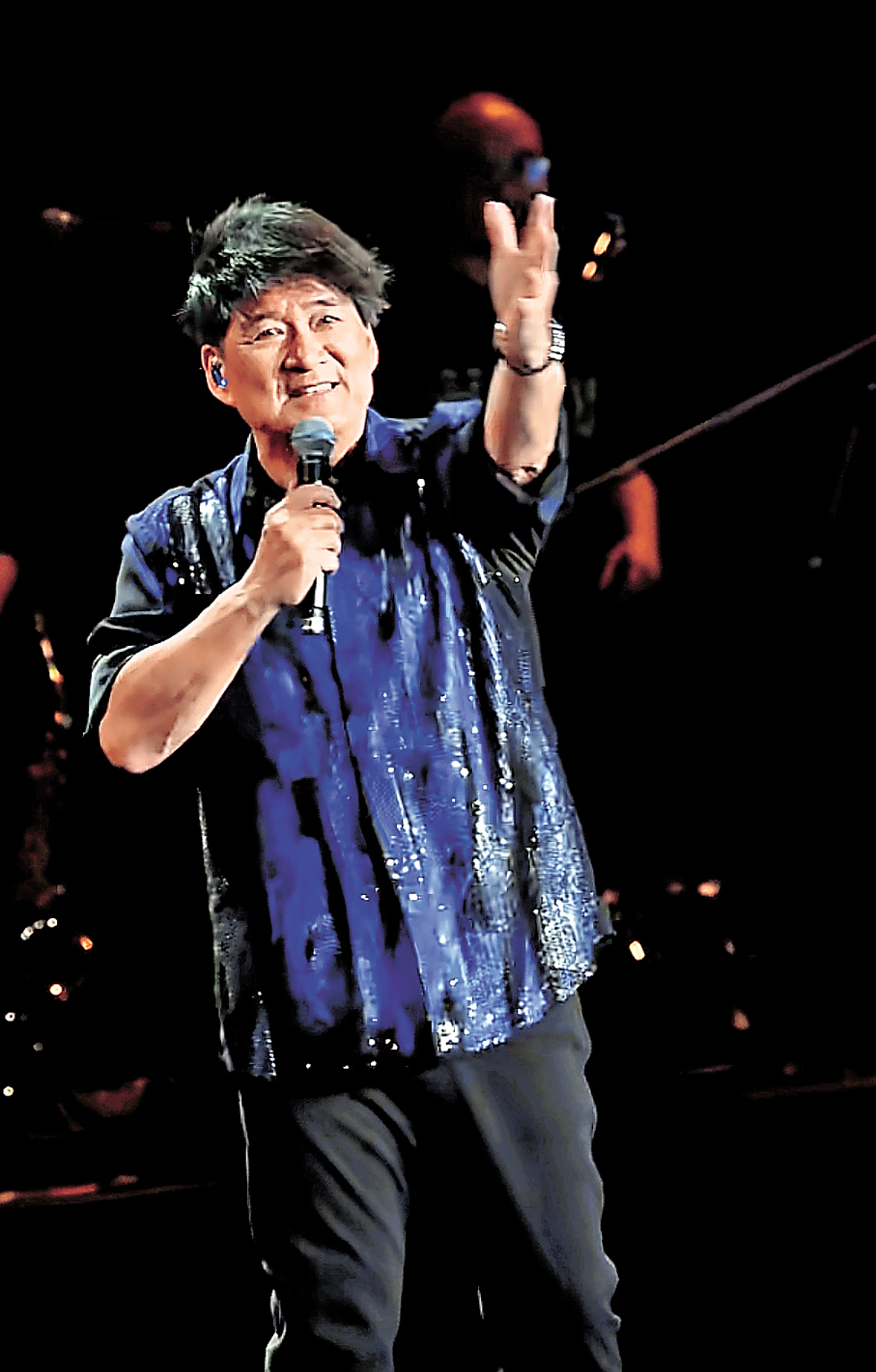 ●周華健的唱功依然穩健扎實。香港文匯報記者馮雷  攝
