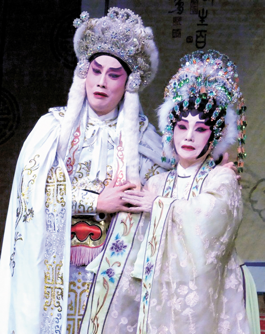 ●莊婉仙（右）和王志良合演《文姬歸漢》，特別催淚。