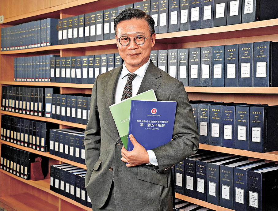 ●張國鈞期望最快今年內組成「銜接對接專組」，以期於明年首兩個月已有基本輪廓並與內地開展相關工作。香港文匯報記者曾興偉  攝