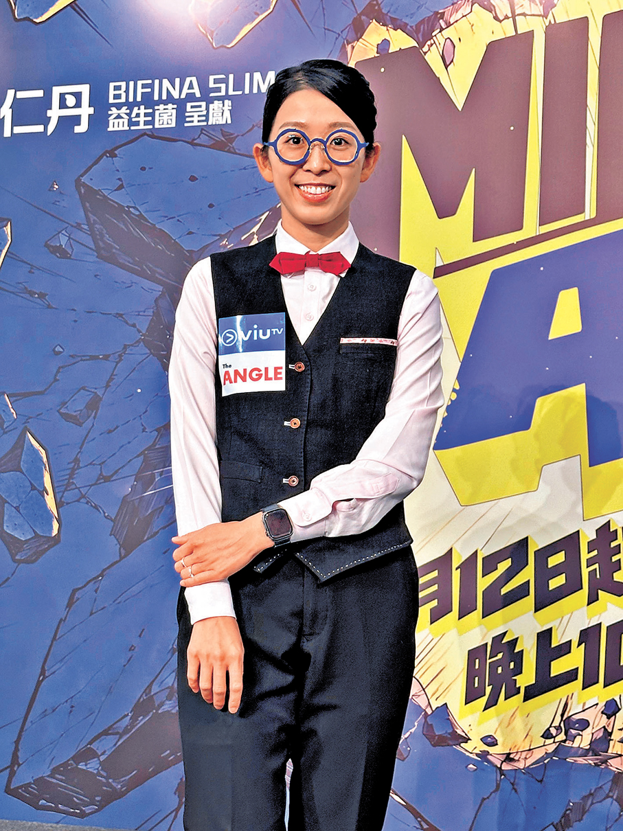 ●香港女子桌球「世一」吳安儀現身撐場。 香港文匯報記者林子棠  攝