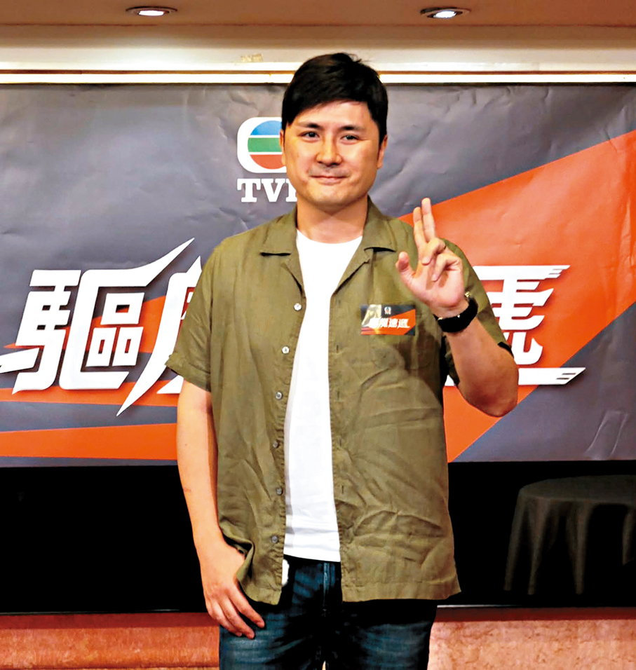 ●李泳豪參演《驅魔速遞》其中一個單元。  香港文匯報記者梁靜儀 攝