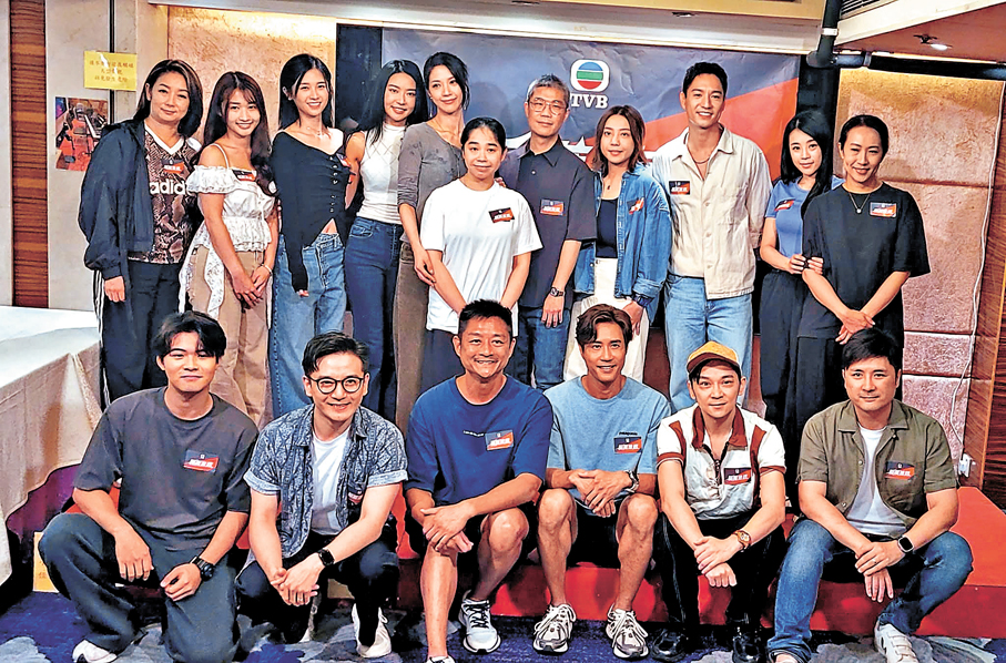 ●《驅魔速遞》眾主演出席煞科宴。 香港文匯報記者梁靜儀  攝