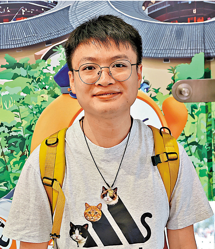 ●劉先生指下次來香港定會預留更長時間。香港文匯報記者黃艾力  攝